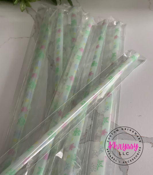 Color Changing Snowflake Straw for 20oz Tumbler