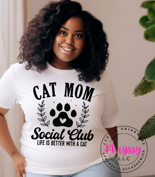 Cat Mom Social Club Unisex Shirt