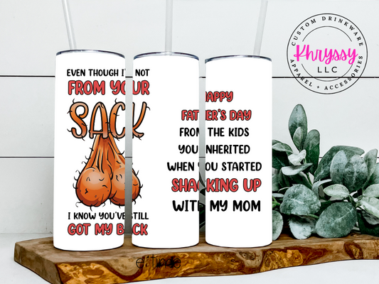 Father's Day Humor 20oz Tumbler with Straw