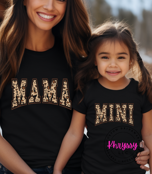 Animal Print Mama and Mini Unisex Shirt