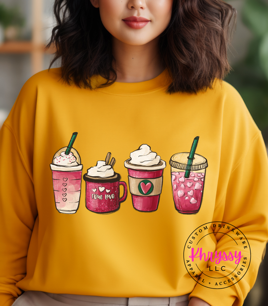 Caffeine Couture: Unisex 'Love Brewed' Coffee Mug Shirt