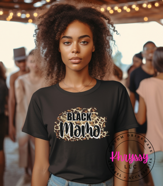 Dynamic Duo: Black Mama and Mini Unisex Shirt