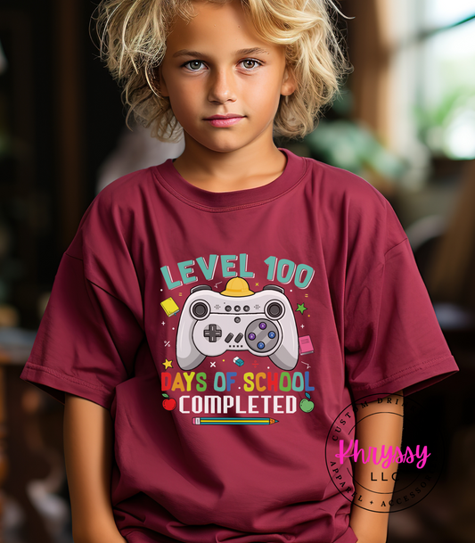 Level 100 Days of Completed Shirt