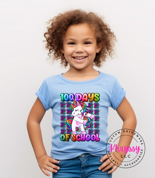 Magical 100 Days of School Unicorn Shirt