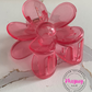 Clear Pink Flower Claw Hairclip