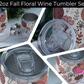 Fall Floral Wine 12oz Tumbler Set