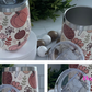 Fall Floral Wine 12oz Tumbler Set