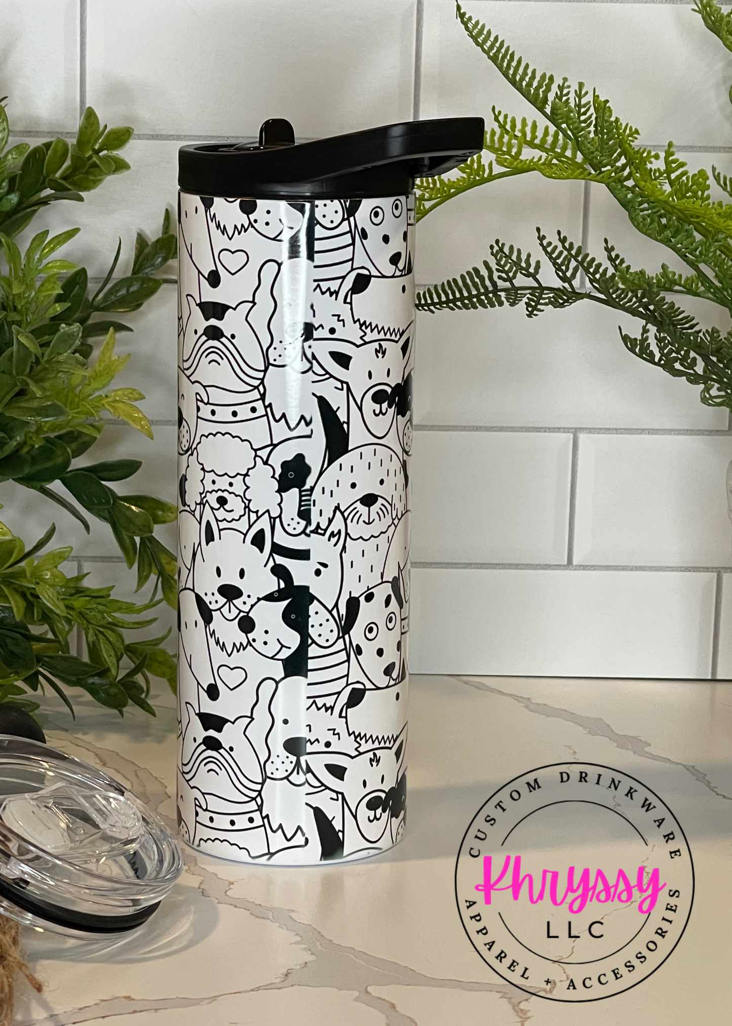 READY TO SHIP Woof-tastic Dog Mom Tumbler: Celebrate Your Canine Love in Style!