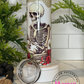 READY TO SHIP 20oz Roses & Pages Skeleton Reading Tumbler - Embrace the Day with a Bad Book