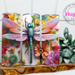 3D Dragonfly 20oz Tumbler with Straw