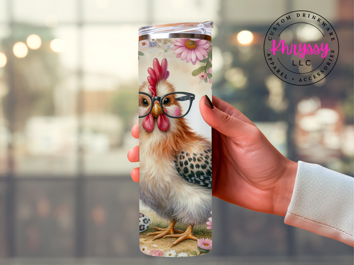 Easter Chicken Delight 20oz Tumbler with Straw