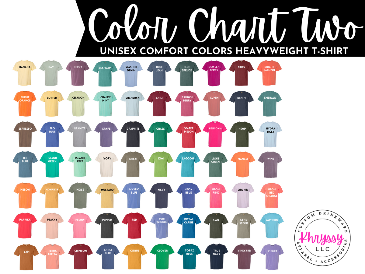 Design Your Own COMFORT COLORS ADULT UNISEX T-SHIRT (POCKET & BACK)