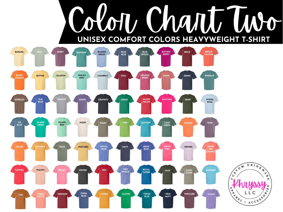 Design Your Own ADULT COMFORT COLORS UNISEX T-SHIRT (FULL OR PARTIAL FRONT OR BACK)