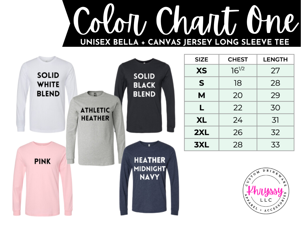 Design Your Own ADULT UNISEX LONG SLEEVE SHIRT (FULL OR PARTIAL FRONT OR BACK)