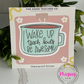 Wake Up, Teach Kids, Be Awesome Waterproof Laptop Sticker