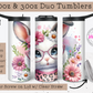 Bunny Chic 20oz Tumbler with Straw