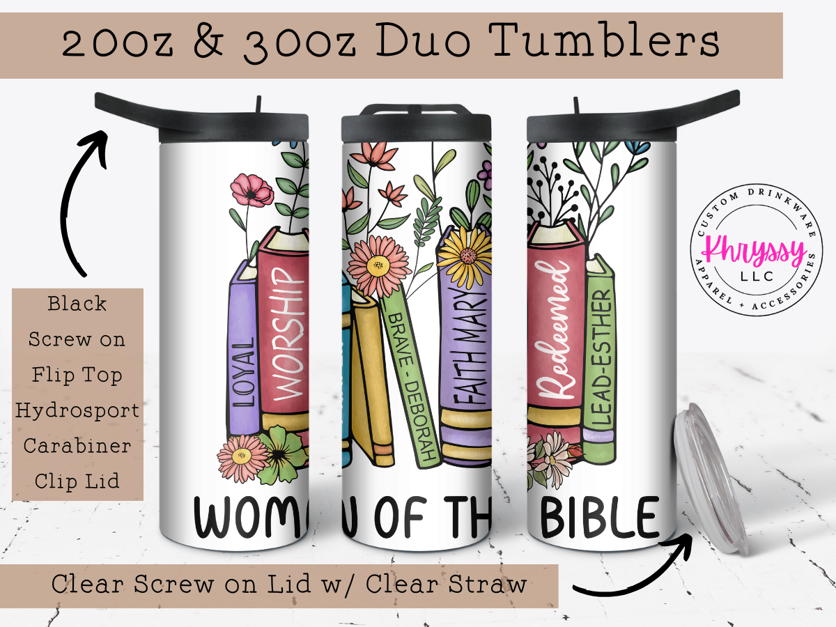 Women of the Bible 20oz Tumbler with Straw