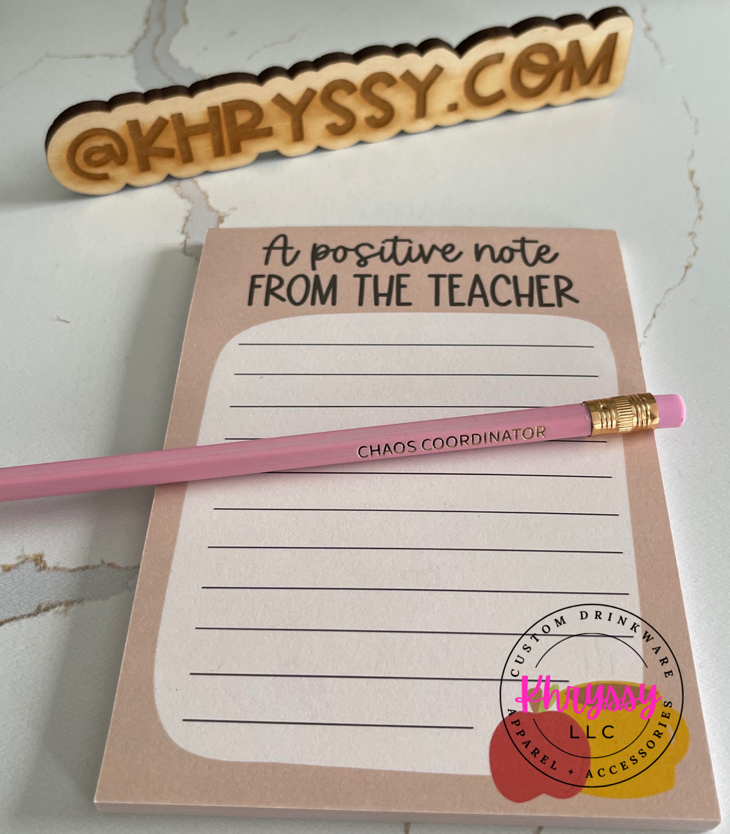 A Positive Note from the Teacher Note Pad