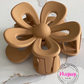 Brown Flower Claw Hairclip