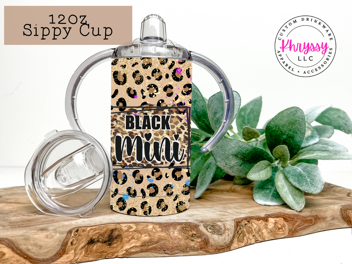 Black Mama and Mini Custom 12oz/20oz Tumbler Set