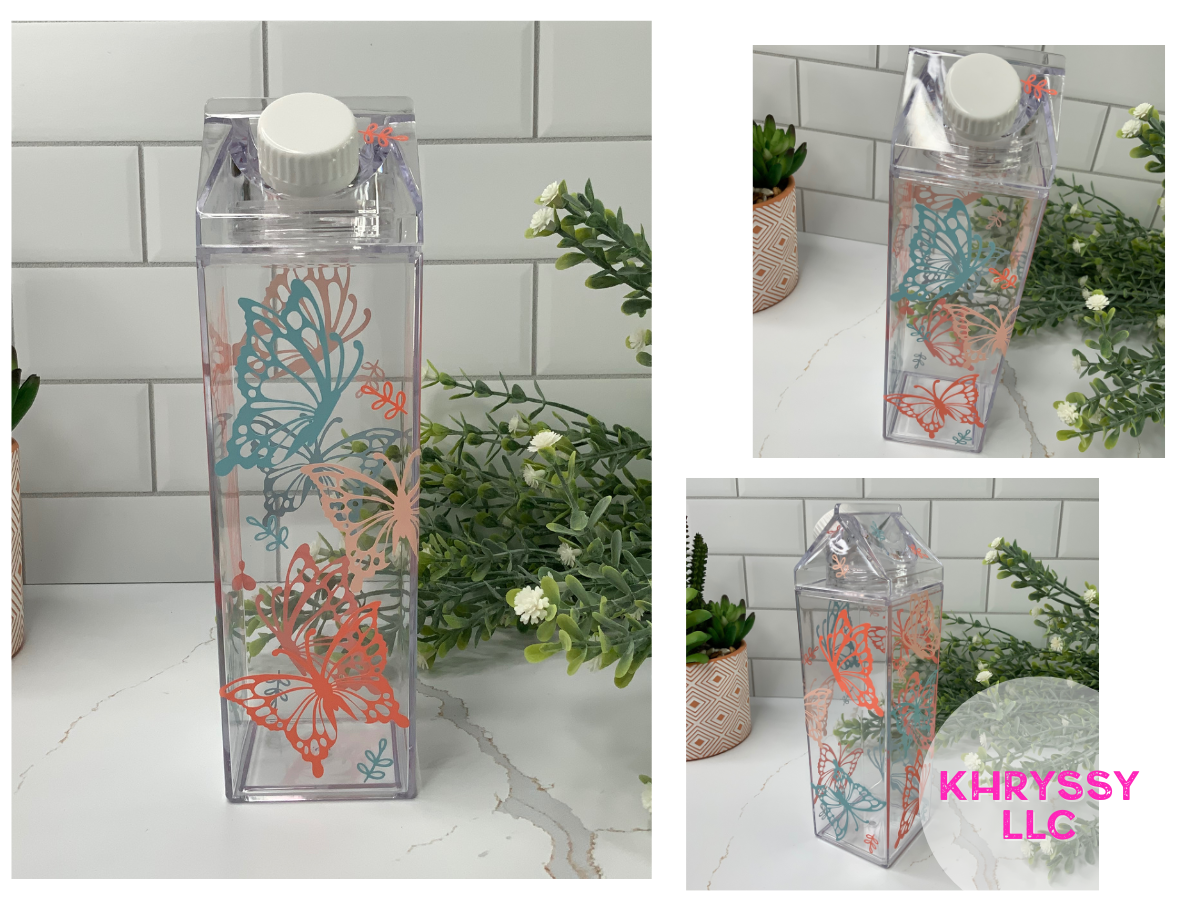 Butterflies in Summer Custom Water Bottle