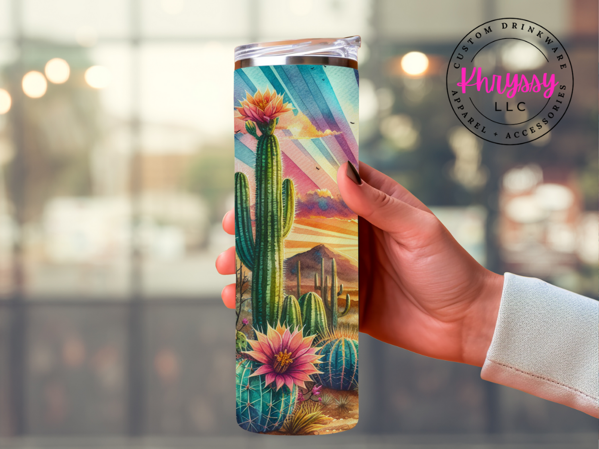 Desert Sunset Serenity 20oz Tumbler with Straw