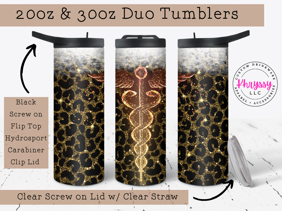 Caduceus Pride 20oz Tumbler with Straw