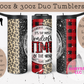It's the Most Wonderful Time of the Year Christmas Tumbler: Festive Plaid, Leopard Print, and Shimmering Elegance!