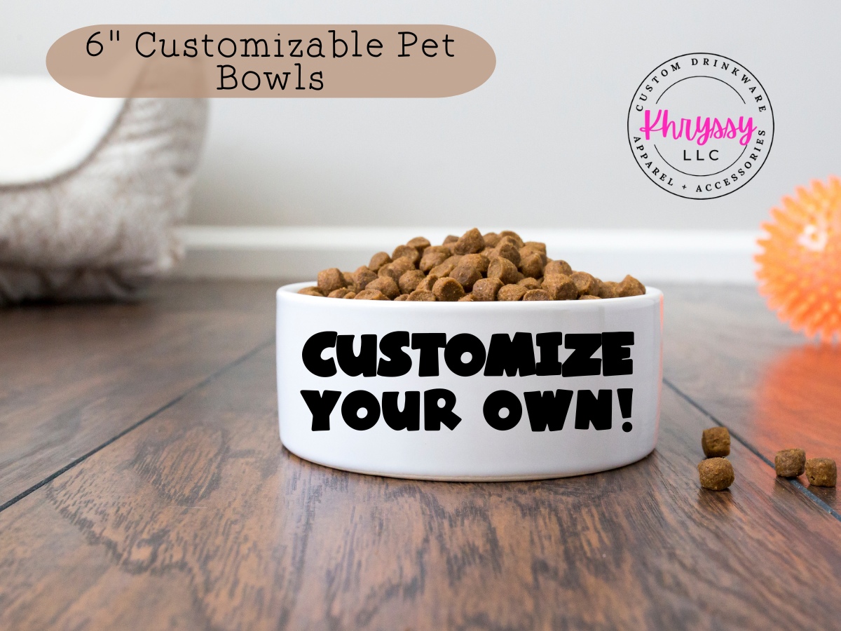 Customizable Pet Bowl