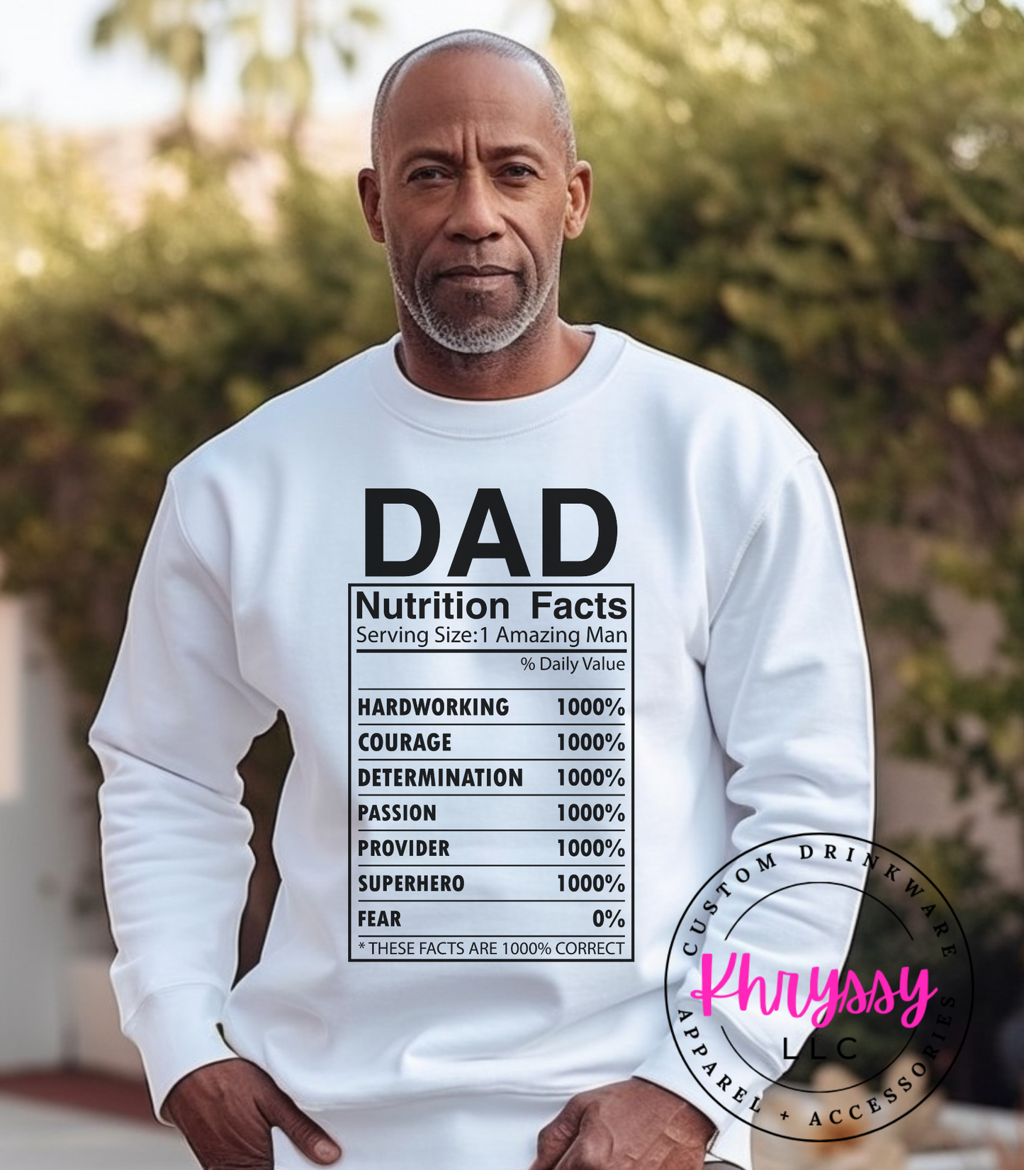 Dad Nutritional Facts Unisex Shirt