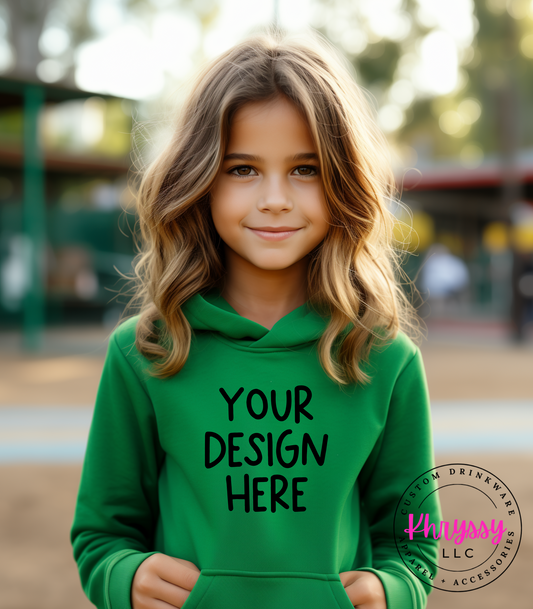 Design Your Own CHILD HOODIE SWEATSHIRT (FRONT & BACK)