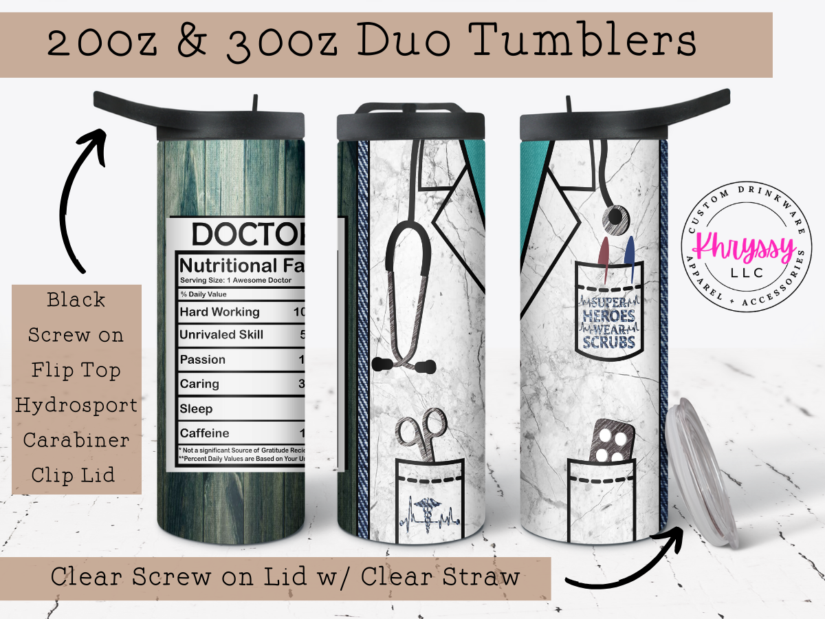 Doctor Appreciation 20oz Tumbler with Straw