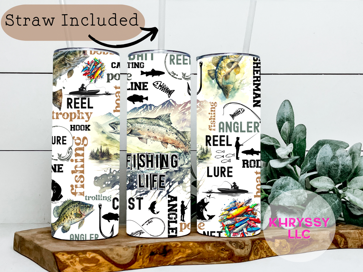 Reel Catch Fishing Enthusiast Tumbler" - Hooked on Refreshment, Cast in Style!