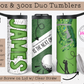 Swing in Style 20oz Personalized Golf Tumbler with Straw