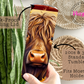 Highland Cow and Sunflowers 20oz Tumbler with Straw