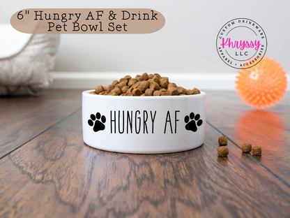 Hungry AF Pet Bowl Set