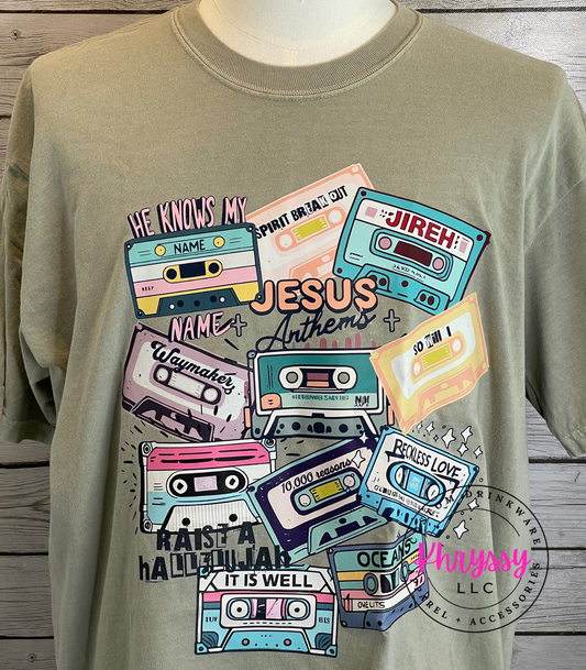 READY TO SHIP: Jesus Anthems Unisex Shirt - Embrace the Power of Faithful Music