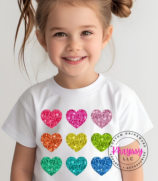 Sparkle with Love: Faux Glitter Heart Shirt!