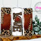 Game Day Love 20oz Football Tumbler with Straw