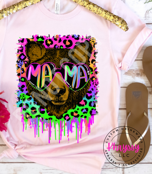 Mama Bear Retro Vibe Unisex Shirt