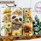 Cute Sloth Surrounded by Sunflowers 20oz Tumbler with Straw