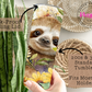 Cute Sloth Surrounded by Sunflowers 20oz Tumbler with Straw