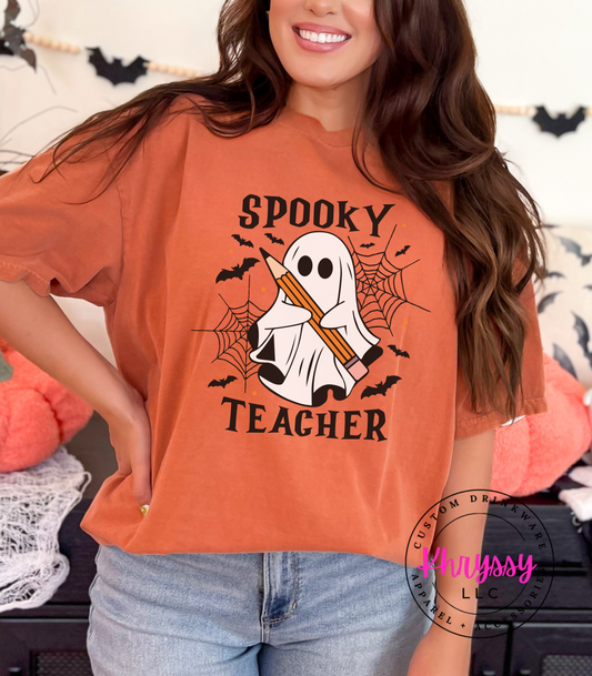 Spooky Teacher Ghost Unisex Shirt