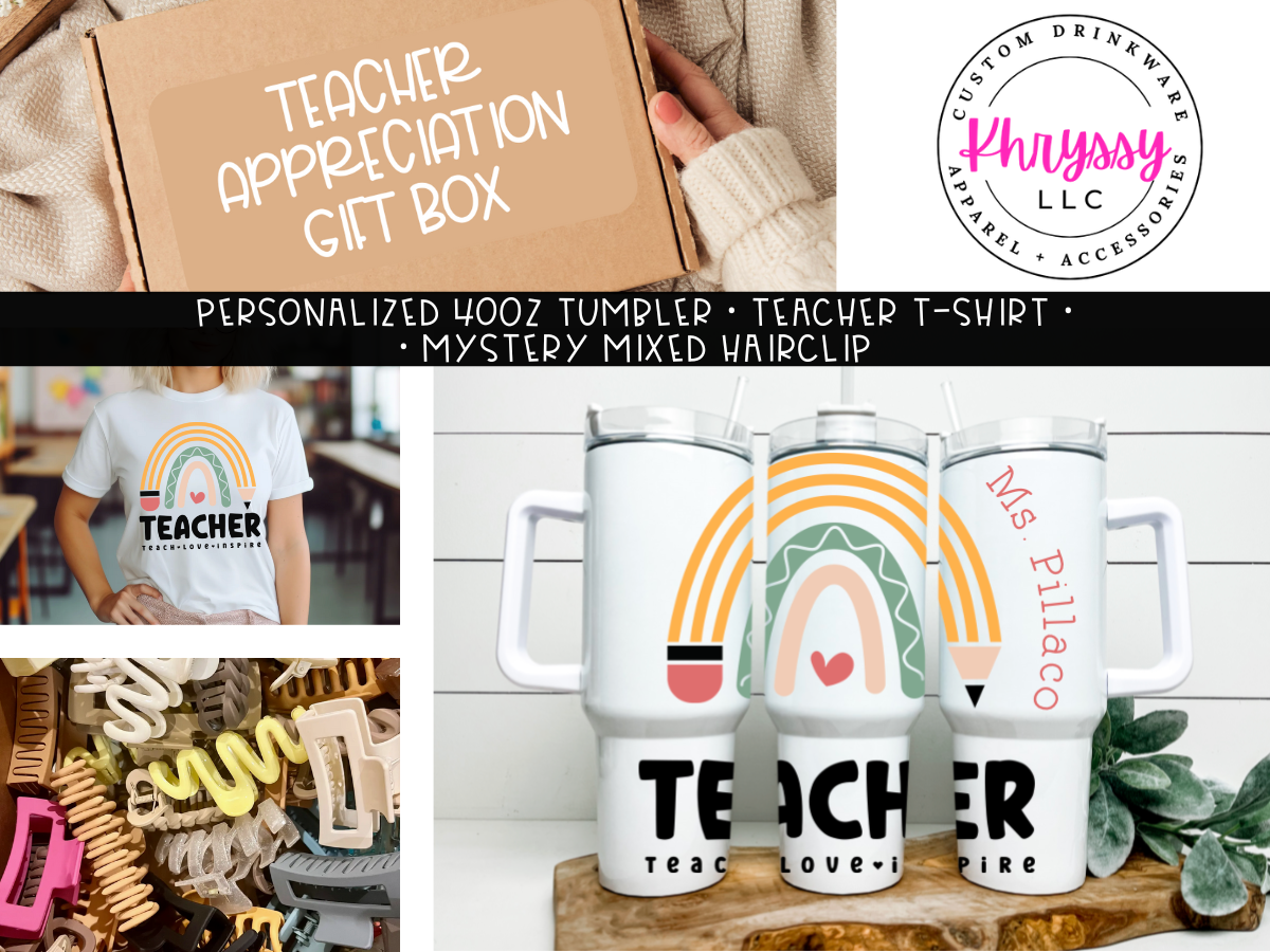 40OZ Teacher Appreciation Gift Box Set