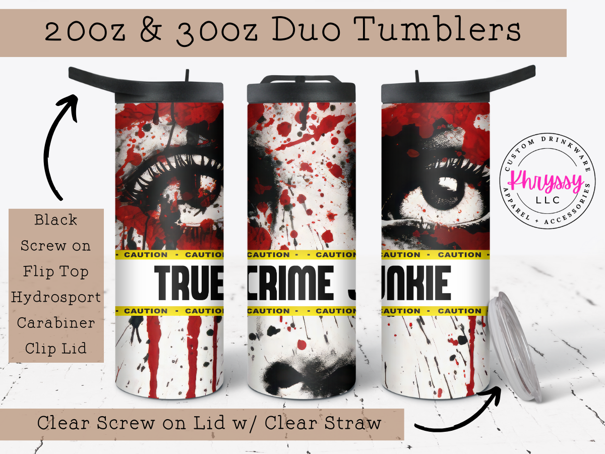 Eyes for True Crime 20oz Tumbler with Straw