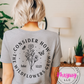 Consider How the Wildflowers Grow Unisex Shirt