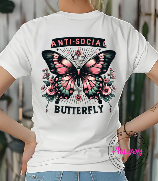 Anti-Social Butterfly Unisex Shirt