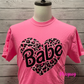 Babe Distressed Heart Apparel