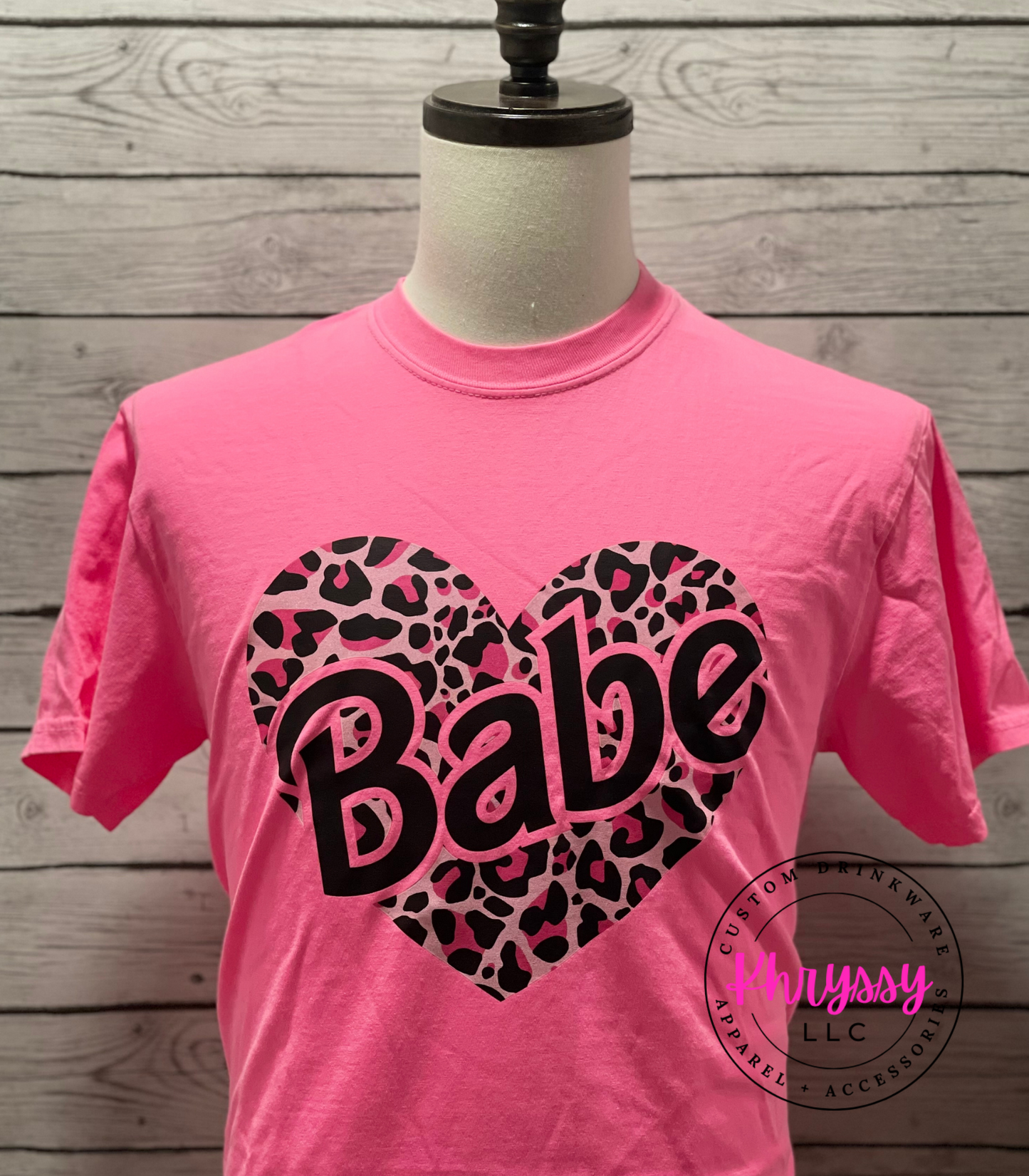 Babe Distressed Heart Apparel
