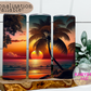 Beach Sunset Paradise Tumbler - Embrace the Serenity of the Coast!